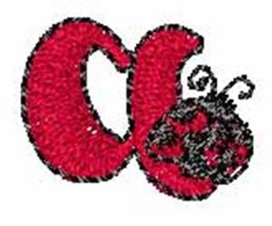 Picture of LadyBug-Font a Machine Embroidery Design