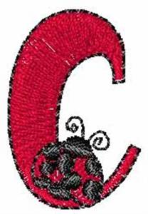 Picture of LadyBug-Font C Machine Embroidery Design