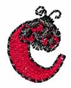 Picture of LadyBug-Font c Machine Embroidery Design