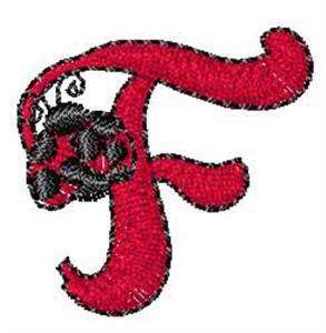 Picture of LadyBug-Font F Machine Embroidery Design