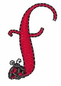 Picture of LadyBug-Font f Machine Embroidery Design