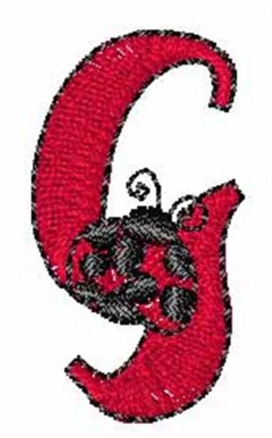 Picture of LadyBug-Font G Machine Embroidery Design