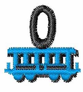 Picture of Train-Font 0 Machine Embroidery Design