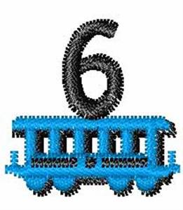Picture of Train-Font 6 Machine Embroidery Design
