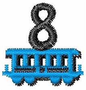 Picture of Train-Font 8 Machine Embroidery Design