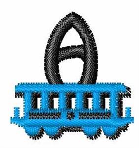 Picture of Train-Font A Machine Embroidery Design