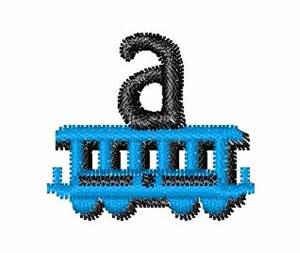 Picture of Train-Font a Machine Embroidery Design