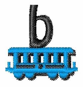Picture of Train-Font b Machine Embroidery Design
