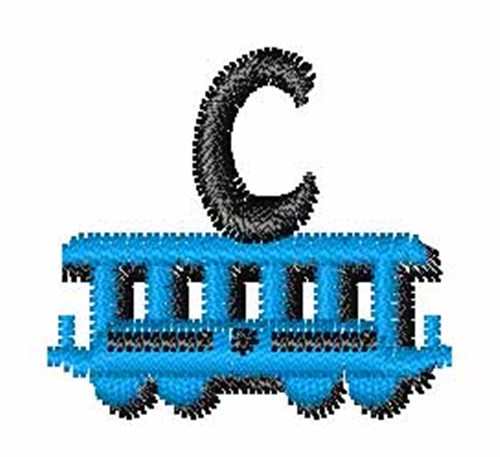 Train-Font c Machine Embroidery Design