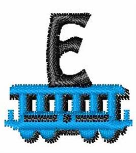 Picture of Train-Font E Machine Embroidery Design