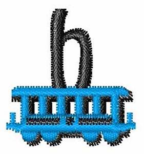 Picture of Train-Font h Machine Embroidery Design