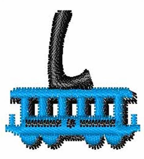 Picture of Train-Font L Machine Embroidery Design
