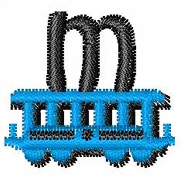 Picture of Train-Font m Machine Embroidery Design