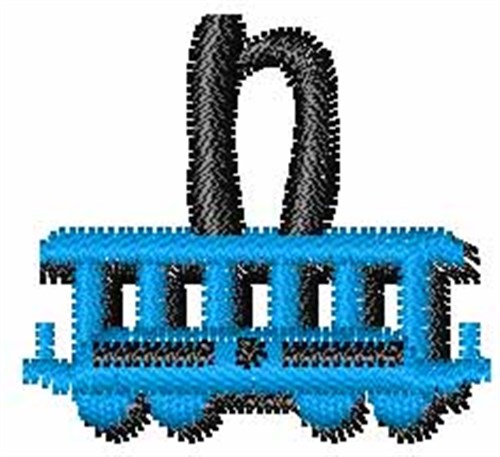 Train-Font n Machine Embroidery Design
