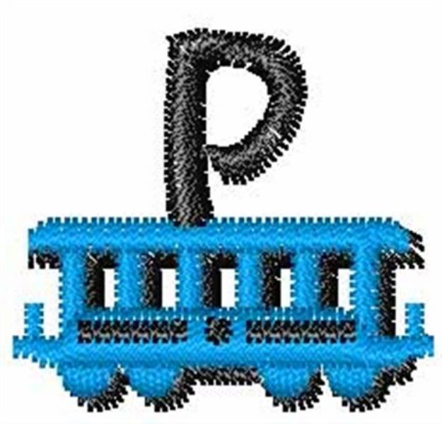 Picture of Train-Font p Machine Embroidery Design