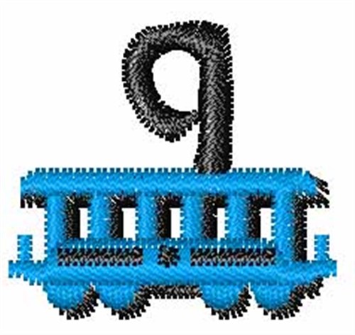 Train-Font q Machine Embroidery Design