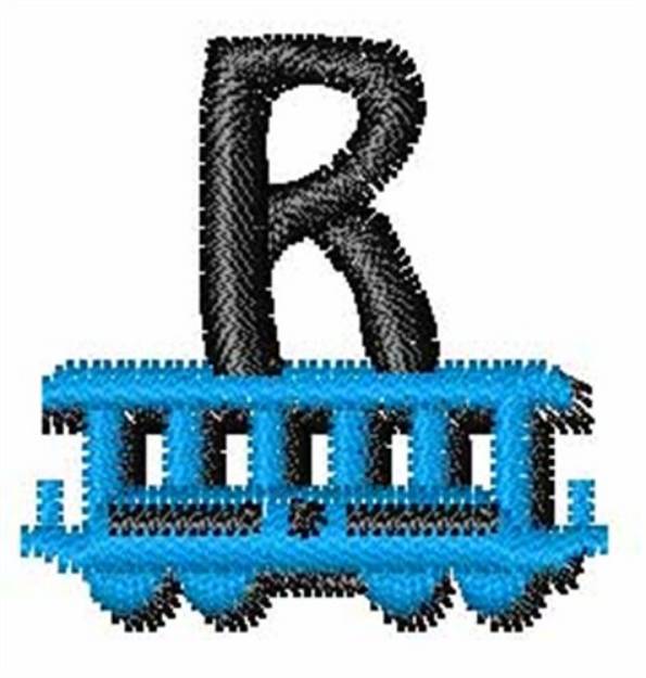 Picture of Train-Font R Machine Embroidery Design