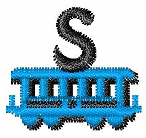 Train-Font s Machine Embroidery Design