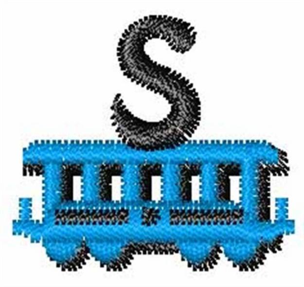 Picture of Train-Font s Machine Embroidery Design