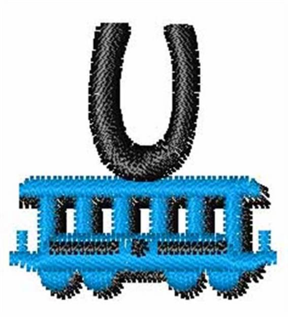 Picture of Train-Font U Machine Embroidery Design