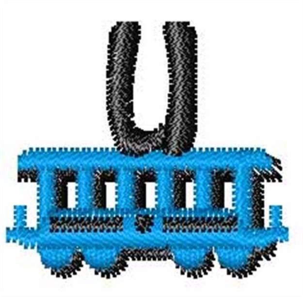 Picture of Train-Font u Machine Embroidery Design