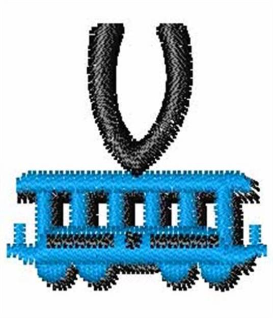 Picture of Train-Font V Machine Embroidery Design