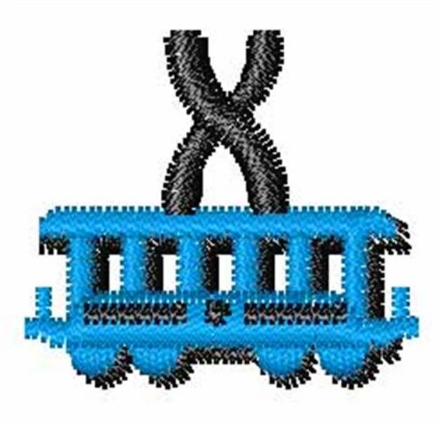 Picture of Train-Font x Machine Embroidery Design