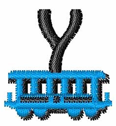 Train-Font Y Machine Embroidery Design