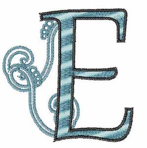 Picture of  Swirl E Machine Embroidery Design