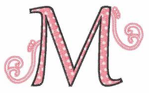 Picture of  Swirl M Machine Embroidery Design