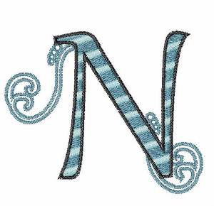 Picture of Swirl N Machine Embroidery Design
