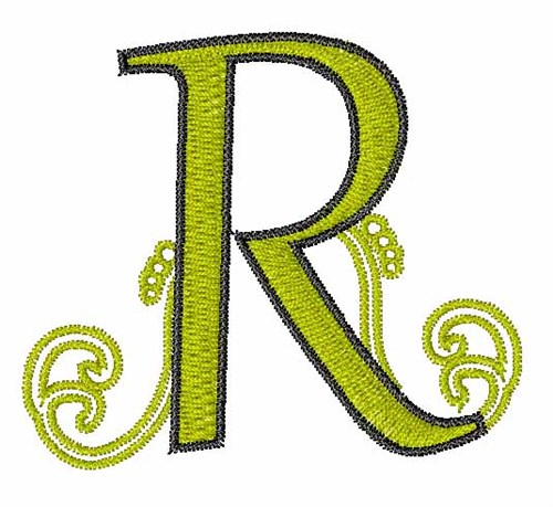 Swirl R Machine Embroidery Design