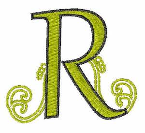 Picture of Swirl R Machine Embroidery Design