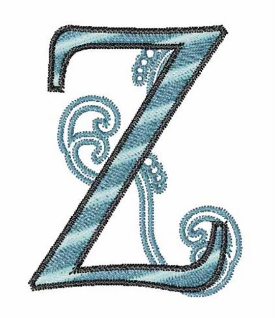 Picture of Swirl Z Machine Embroidery Design