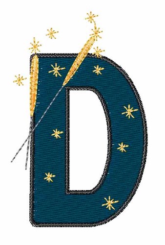Fourth of July D Machine Embroidery Design