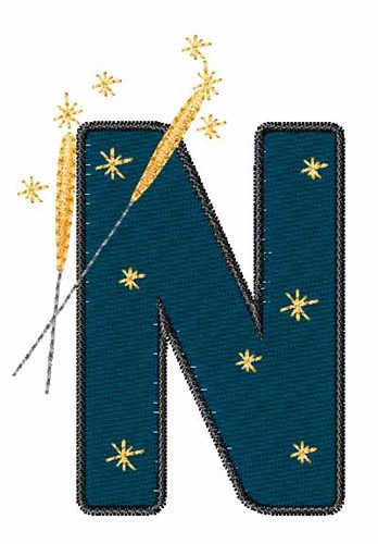 Fourth of July N Machine Embroidery Design
