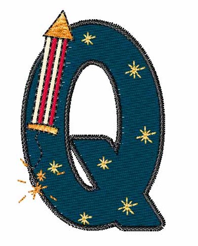Fourth of July Q Machine Embroidery Design