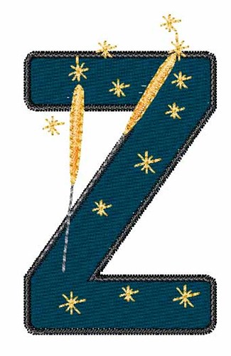 Fourth of July Z Machine Embroidery Design