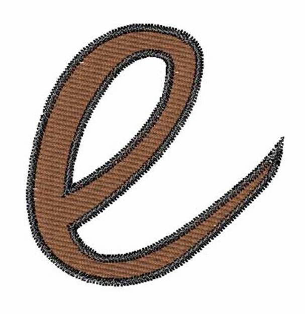 Picture of Handwriting E Machine Embroidery Design