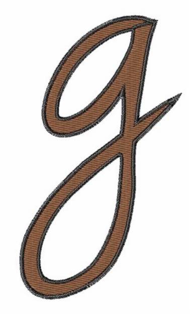 Picture of Handwriting G Machine Embroidery Design