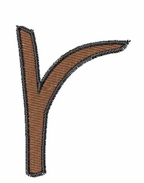 Picture of Handwriting R Machine Embroidery Design