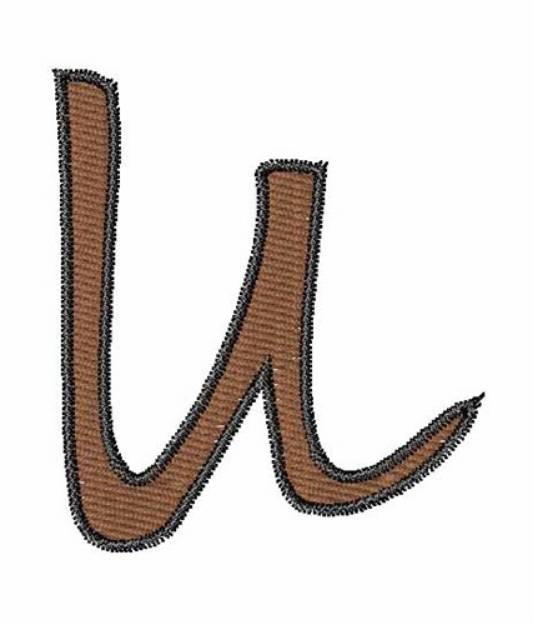 Picture of Handwriting U Machine Embroidery Design