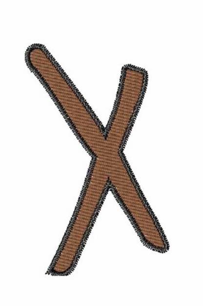 Picture of Handwriting X Machine Embroidery Design