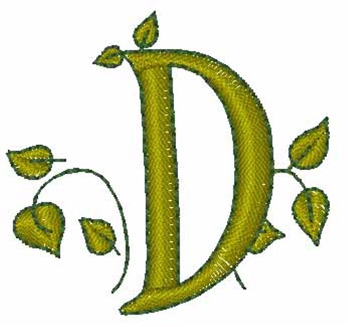 Leafy Vine D Machine Embroidery Design