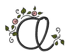 Picture of Rose Vine Swirl A Machine Embroidery Design