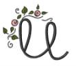 Picture of Rose Vine Swirl U Machine Embroidery Design