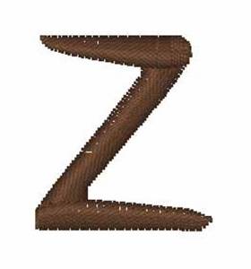 Picture of Swirly Cursive Z Machine Embroidery Design