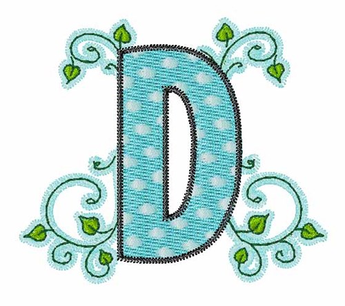 Vine D Machine Embroidery Design