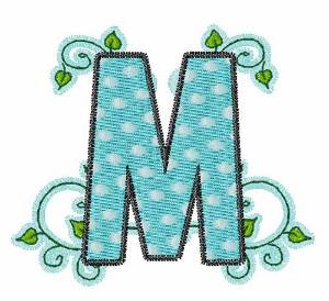 Picture of Vine M Machine Embroidery Design