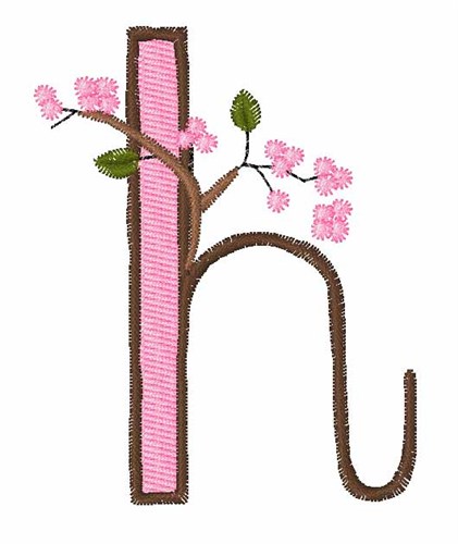 Cherry Blossom H Machine Embroidery Design